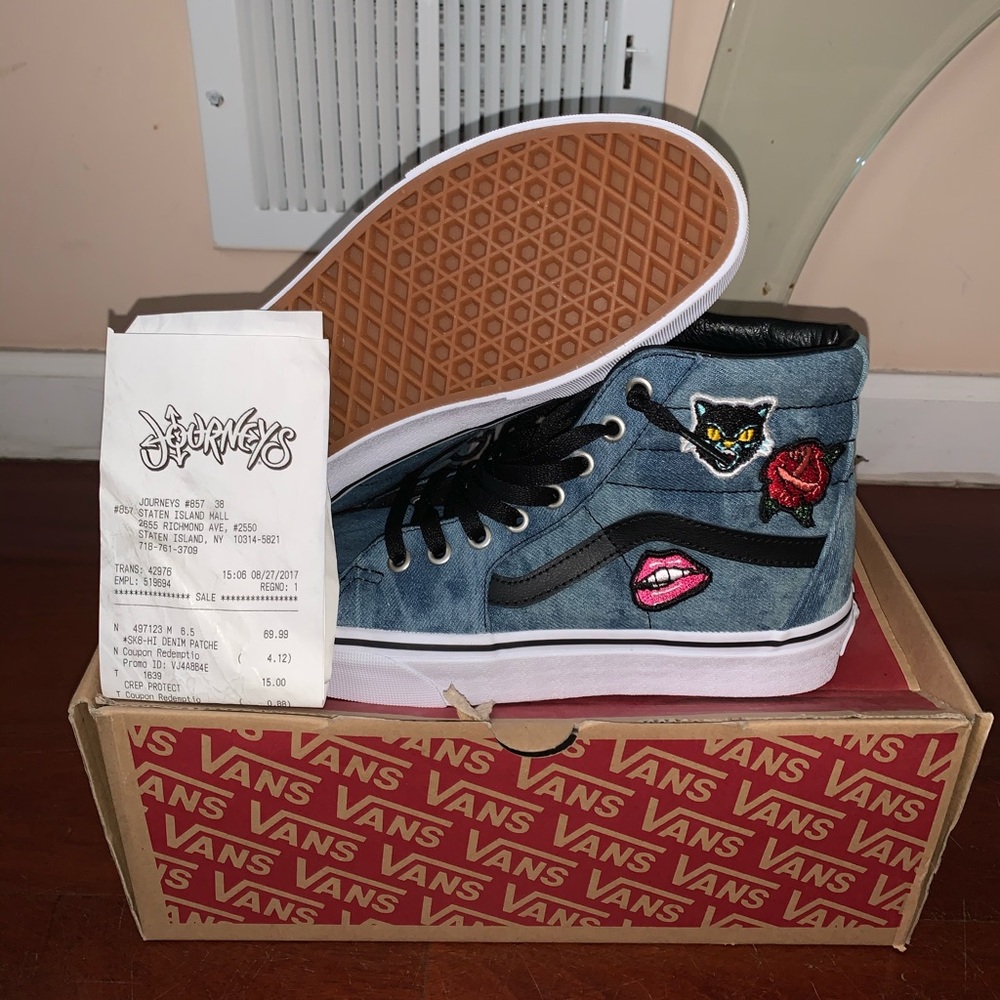 BRAND NEW Vans blue, size 6.5